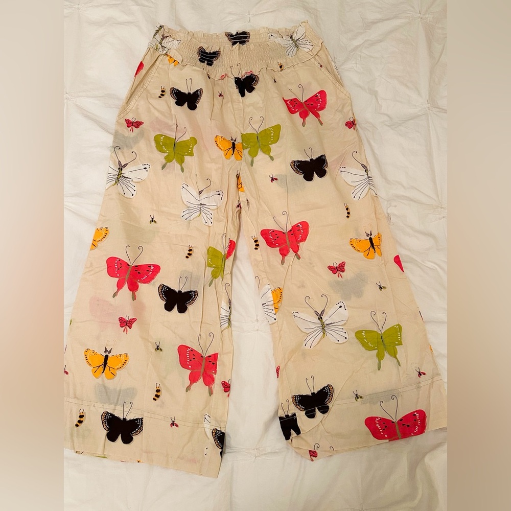 Munki Munki Butterfly Pajama Bottoms Large